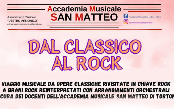 locandina Dal Classico al Rock